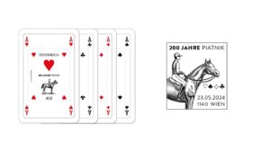 STAMPS MEET PLAYING CARDS