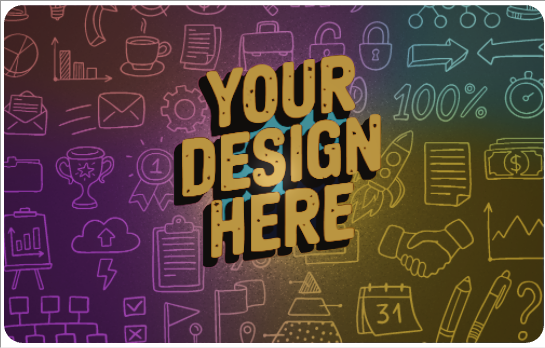 Your Design Here Custom 3D Card