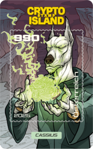 Crypto stamp Comic – Cassius