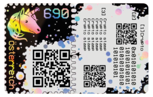 The first Cryptostamp: CS 1.0 The Unicorn