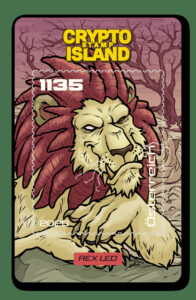 Crypto stamp Comic – Rex Leo
